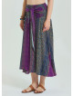 Purple Plus Size Skirt with Waist Tie 4596
